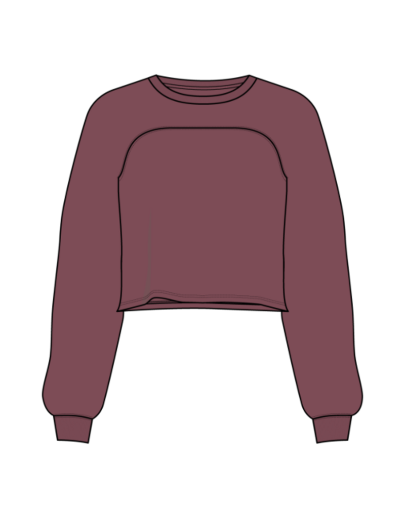 Thirty Three Threads Tavi Long Sleeve Raglan Deep Ember