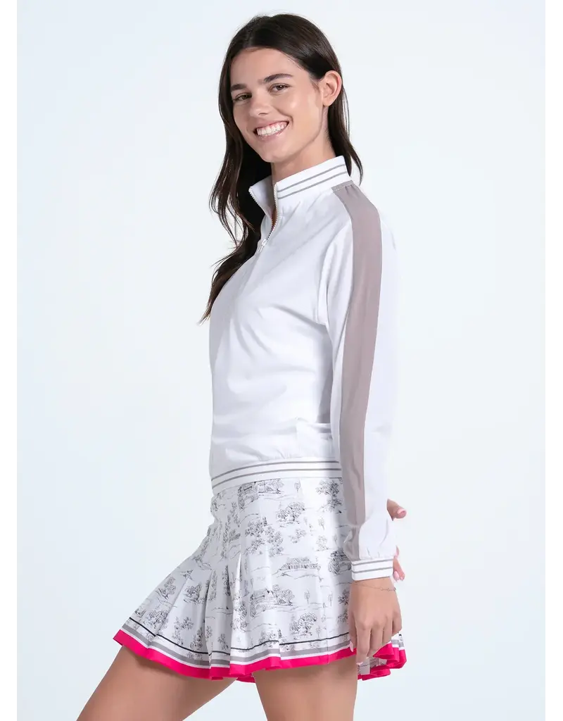 Lucky In Love Lucky in Love Heritage Jacket White Taupe