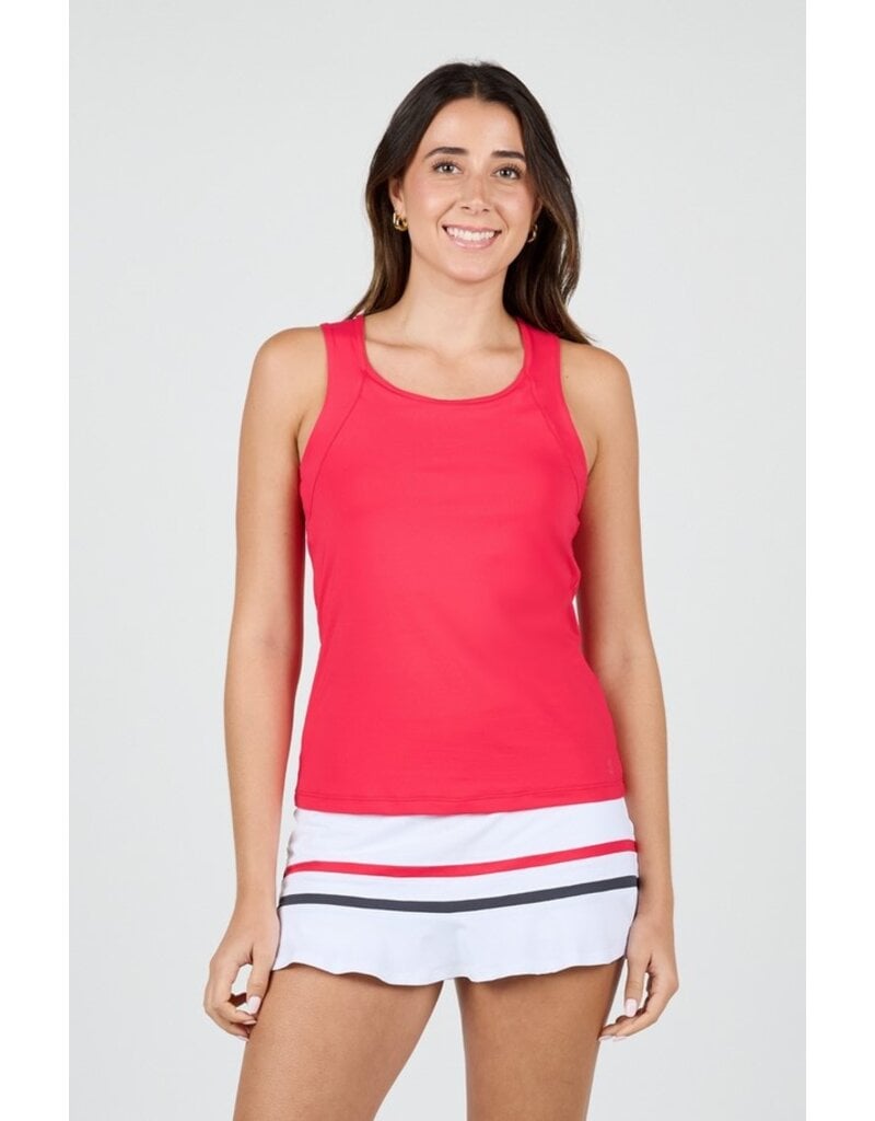 Sofibella Sofibella Style Icons Racerback Tank Berry Red