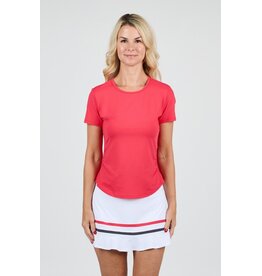 Sofibella Sofibella Style Icons Short Sleeve Berry Red
