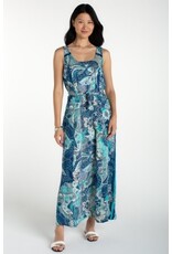 Liverpool Los Angeles Liverpool Sleeveless Woven Maxi Dress with Self Belt