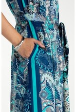 Liverpool Los Angeles Liverpool Sleeveless Woven Maxi Dress with Self Belt