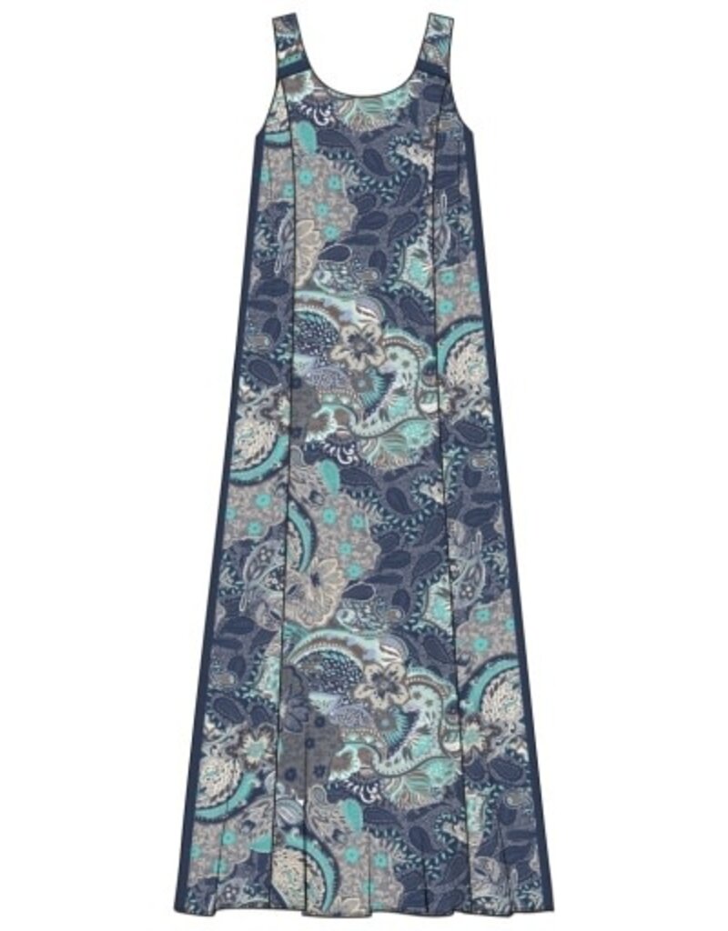 Liverpool Los Angeles Liverpool Sleeveless Woven Maxi Dress with Self Belt