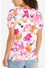 Liverpool Los Angeles Liverpool Puff Sleeve Scoop Neck Knit Top