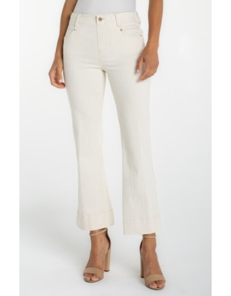 Liverpool Los Angeles Liverpool Gia Glider Crop Flare w/ wide hem 27in inseam