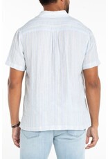 Liverpool Los Angeles Liverpool Short Sleeve Button Up Shirt Light Blue Multi