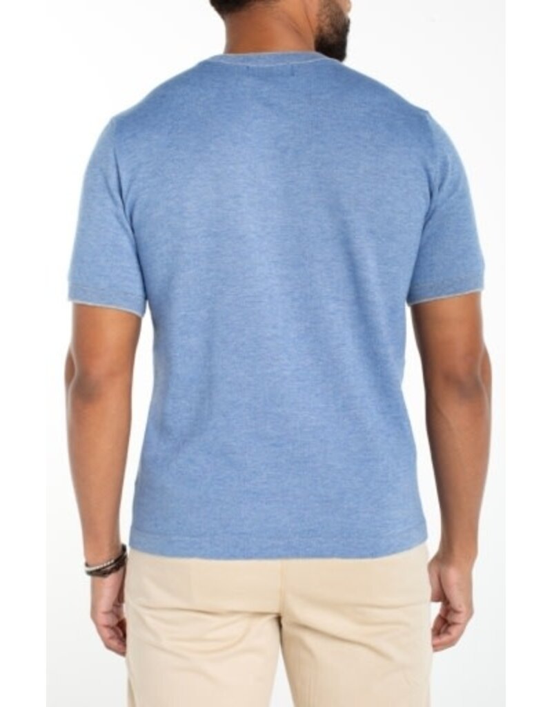 Liverpool Los Angeles Liverpool Short Sleeve Crewneck Sweater Tee Blue