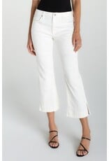 Liverpool Los Angeles Liverpool Hannah Crop Flare with Wide Fray Hem and Slit