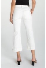 Liverpool Los Angeles Liverpool Hannah Crop Flare with Wide Fray Hem and Slit