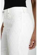 Liverpool Los Angeles Liverpool Hannah Crop Flare with Wide Fray Hem and Slit