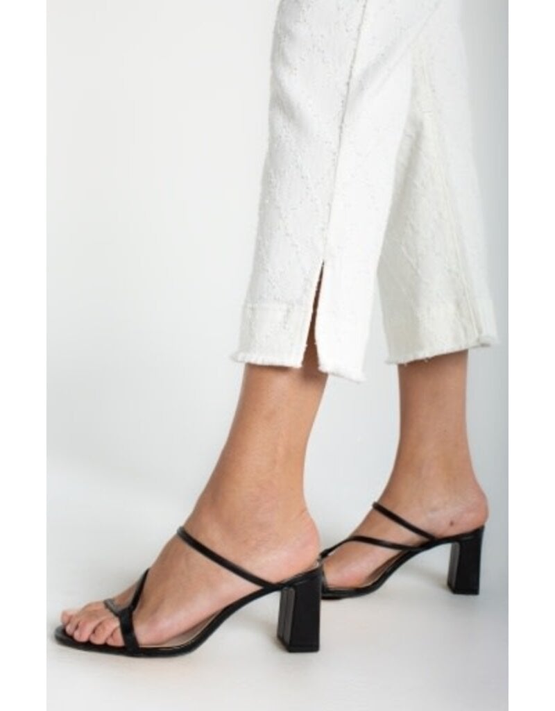 Liverpool Los Angeles Liverpool Hannah Crop Flare with Wide Fray Hem and Slit