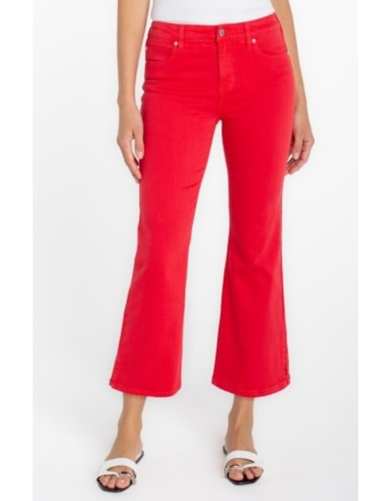 Liverpool Los Angeles Liverpool Hannah Cropped FLare with Slit Hem