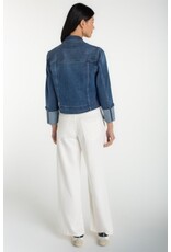 Liverpool Los Angeles Liverpool Bracelet Length High Cuff Trucker Jacket