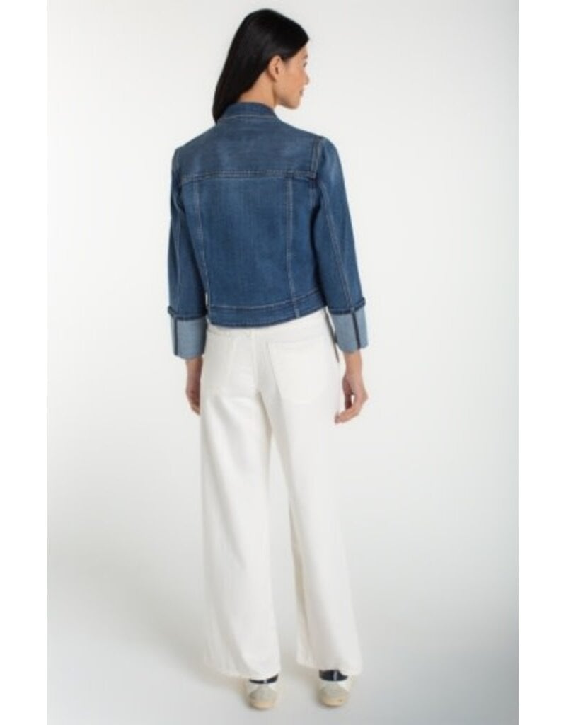 Liverpool Los Angeles Liverpool Bracelet Length High Cuff Trucker Jacket