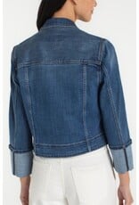 Liverpool Los Angeles Liverpool Bracelet Length High Cuff Trucker Jacket