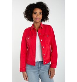 Liverpool Los Angeles Liverpool Classic Jean Jacket Cherry Rose