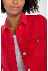 Liverpool Los Angeles Liverpool Classic Jean Jacket Cherry Rose