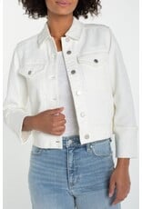 Liverpool Los Angeles Liverpool Cropped Jacket with Bracelet Length Cuffed Sleeves