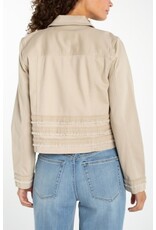 Liverpool Los Angeles Liverpool Trucker Jacket w/ Fray and Lace