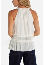 Liverpool Los Angeles Liverpool Sleeveless Woven Top with  Ruffles