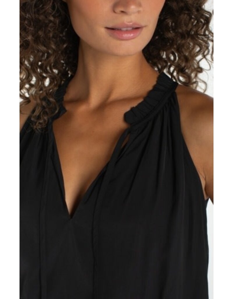 Liverpool Los Angeles Liverpool Sleeveless Woven Top with  Ruffles