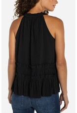 Liverpool Los Angeles Liverpool Sleeveless Woven Top with  Ruffles