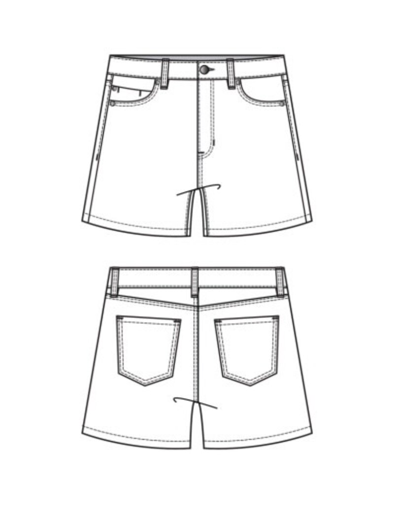 Liverpool Los Angeles Liverpool High Rise Heritage Short Bright White