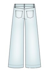 Liverpool Los Angeles Liverpool Stride Crop Wide Leg with Embroidered Side Seam