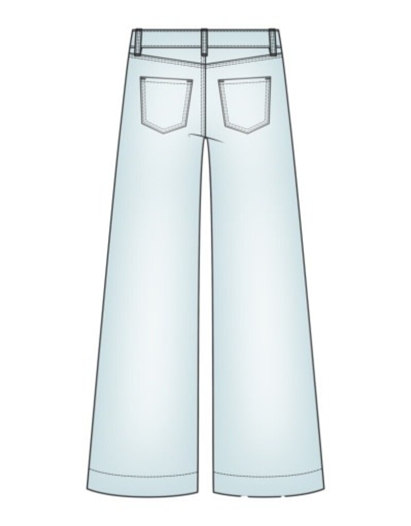 Liverpool Los Angeles Liverpool Stride Crop Wide Leg with Embroidered Side Seam