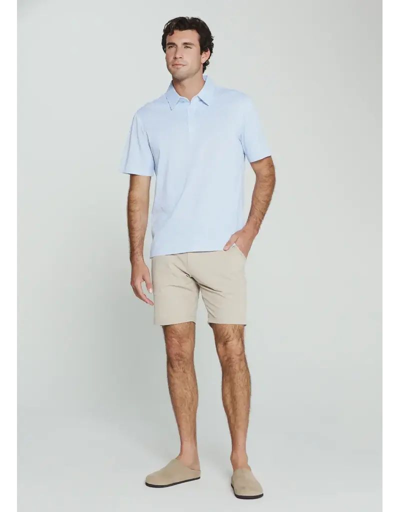 7 Diamonds 7Diamonds Aires Short Sleeve Polo Light Blue