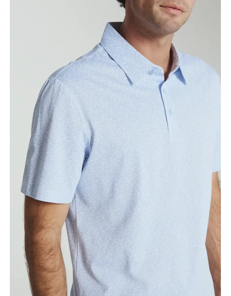 7 Diamonds 7Diamonds Aires Short Sleeve Polo Light Blue