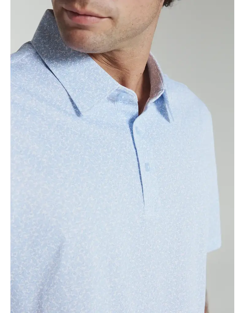 7 Diamonds 7Diamonds Aires Short Sleeve Polo Light Blue