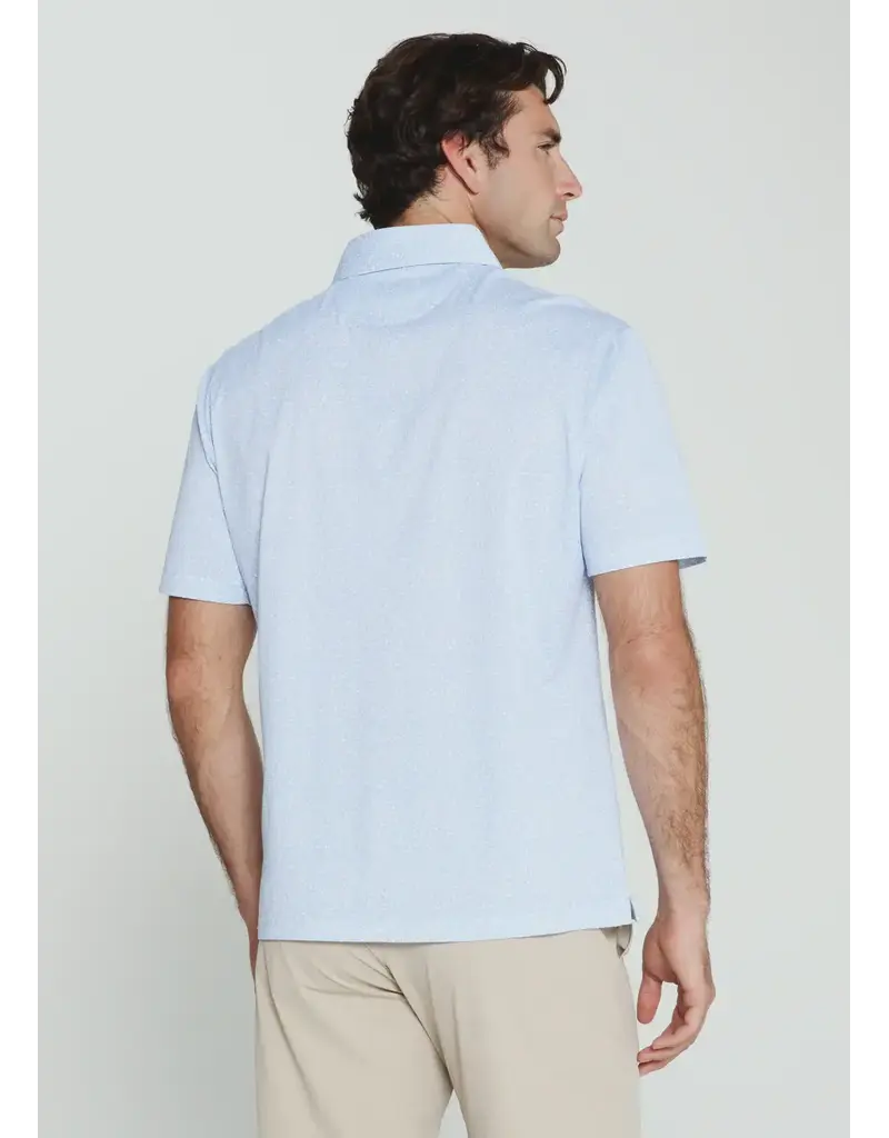 7 Diamonds 7Diamonds Aires Short Sleeve Polo Light Blue