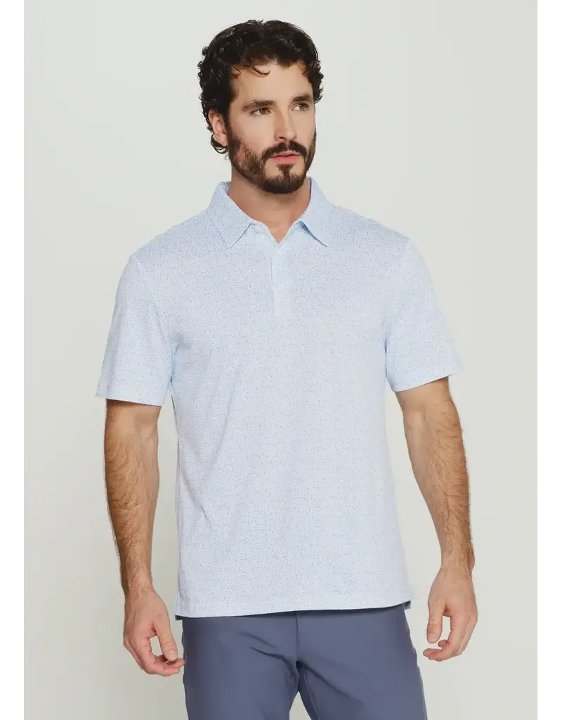 7 Diamonds 7Diamonds Driftline Short Sleeve Polo Light Blue