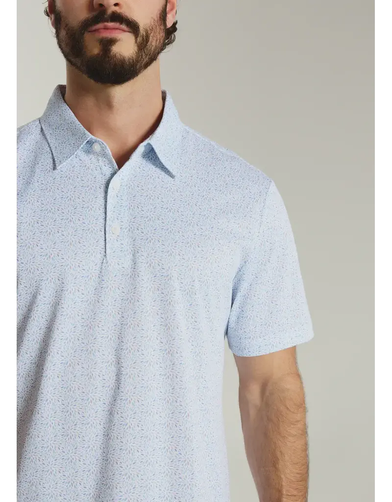 7 Diamonds 7Diamonds Driftline Short Sleeve Polo Light Blue