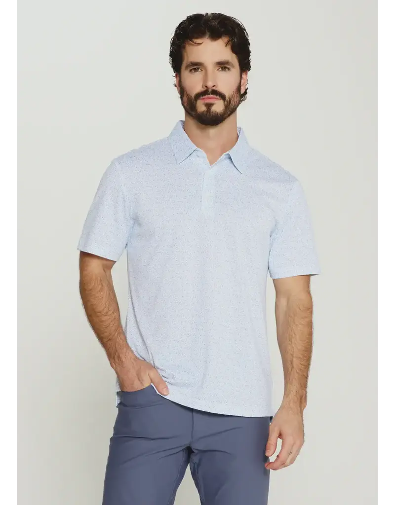 7 Diamonds 7Diamonds Driftline Short Sleeve Polo Light Blue