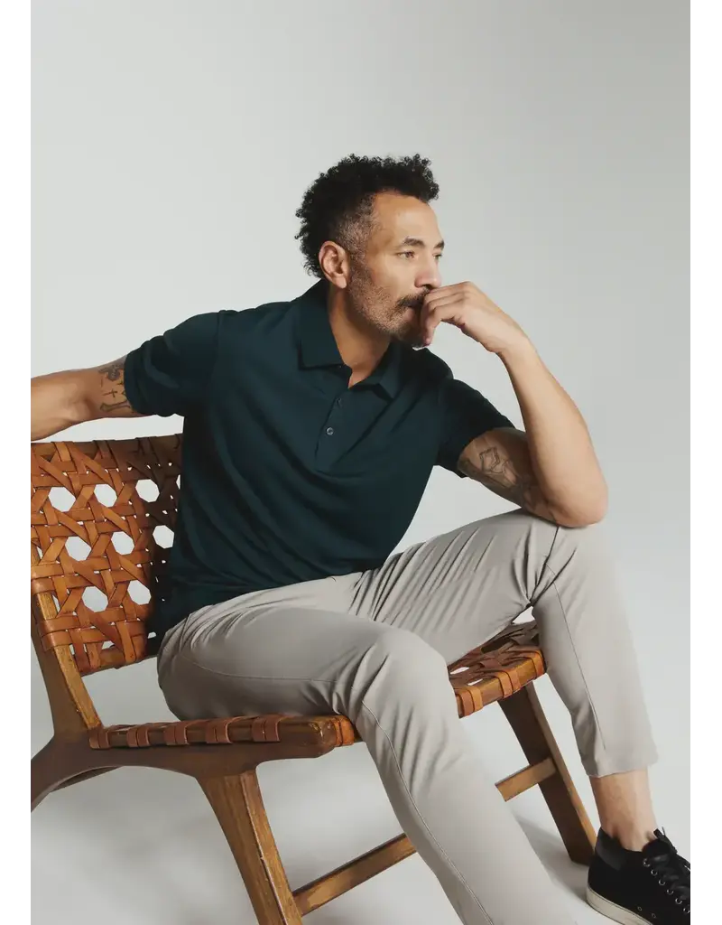 7 Diamonds 7Diamonds Reeve Short Sleeve Polo Petrol Navy