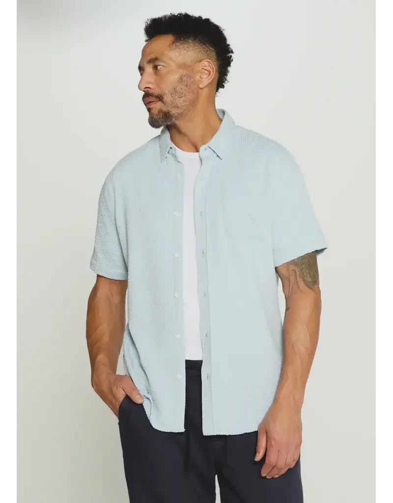 7 Diamonds 7Diamonds Bennet 4-Way Stretch Shirt Island Blue