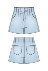 Liverpool Los Angeles Liverpool Tie Front Short with Pleats