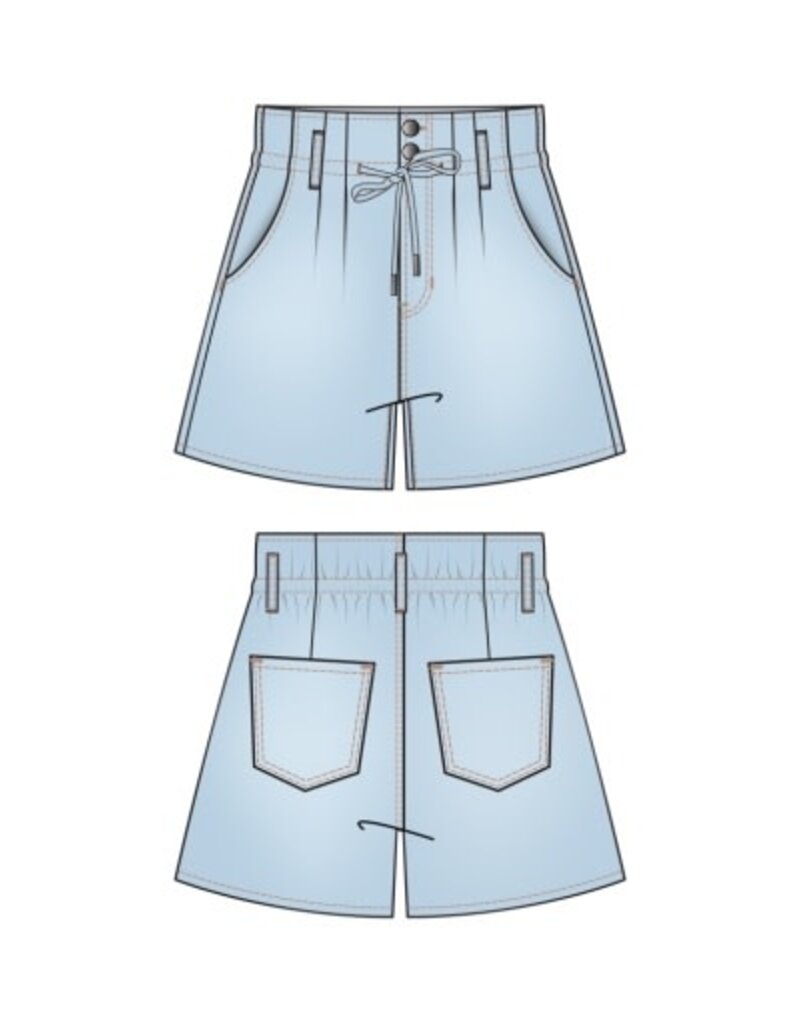 Liverpool Los Angeles Liverpool Tie Front Short with Pleats