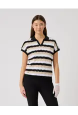 Daily Sports Daily Sports Zig Zag Cap Sleeve Top Black