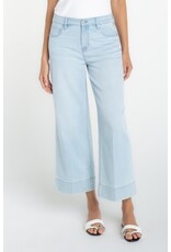 Liverpool Los Angeles Liverpool Stride Crop Wide Leg with Embroidered Side Seam