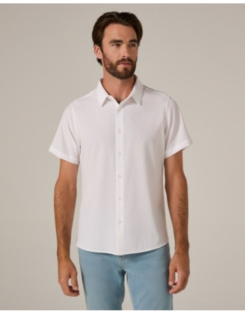 7 Diamonds 7Diamonds Barnes Short Sleeve Shirt White