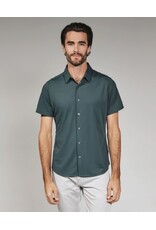 7 Diamonds 7 Diamonds Aldridge Short Sleeve Shirt Petrol Navy