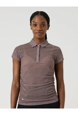 Daily Sports Daily Sports Breeze Mesh Cap Sleeve Polo Abstract Wave