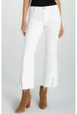 Liverpool Los Angeles Liverpool Hannah Crop Flare w/Twisted Slit Bright White