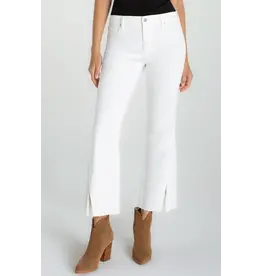 Liverpool Los Angeles Liverpool Hannah Crop Flare w/Twisted Slit Bright White