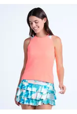 Lucky In Love Lucky in Love Twist Back Rib Tank Orange Frost