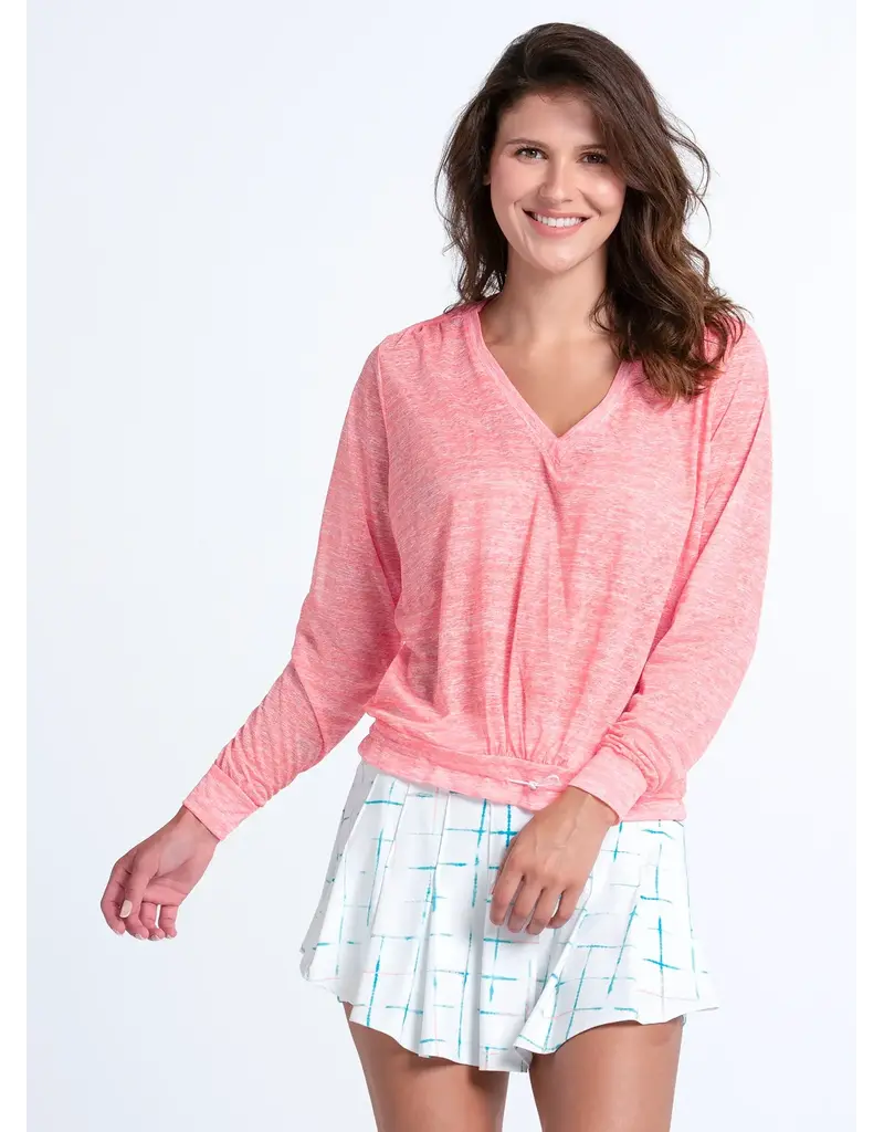 Lucky In Love Lucky in Love Summer Haze Pullover Long Sleeve  Orange Frost