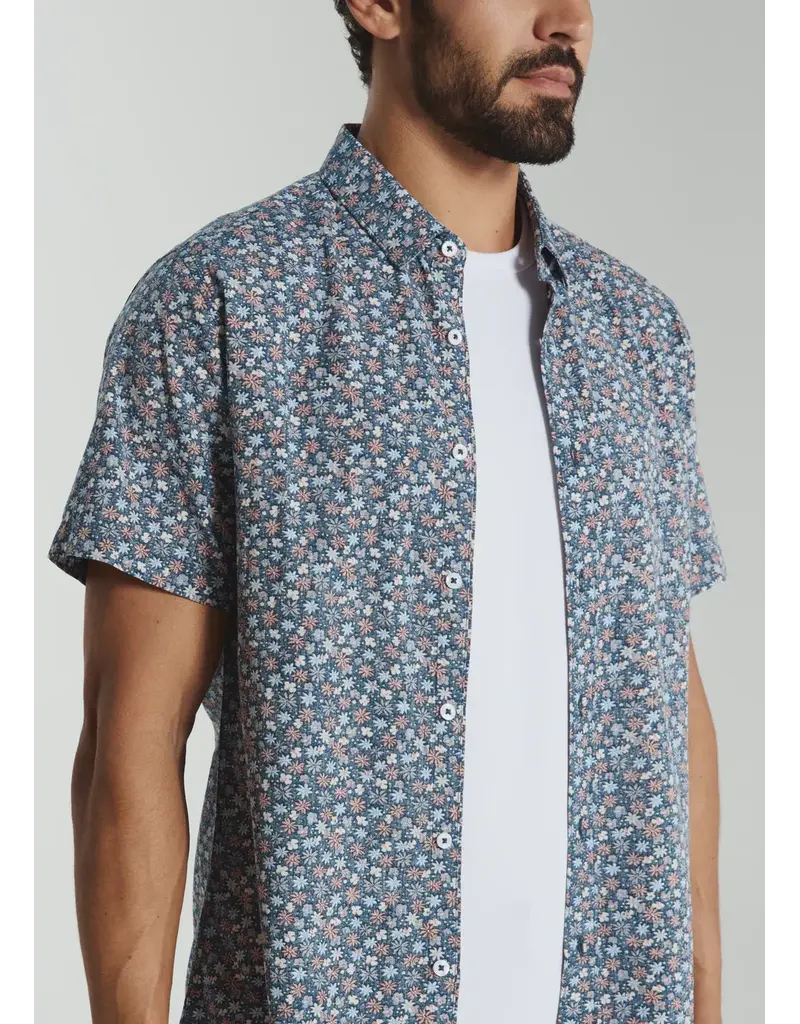 7 Diamonds 7Diamonds Mulberry Short Sleeve Shirt Navy